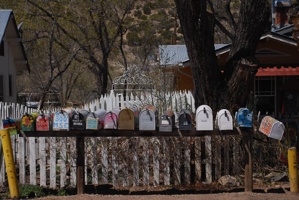 Picture of mailboxes in New Mexico