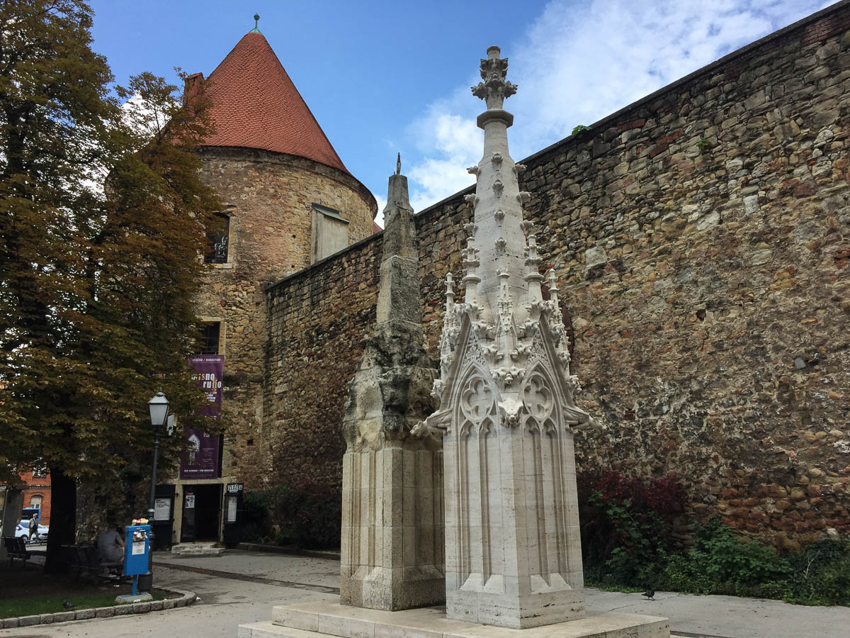 Old town wall next to the cathedral