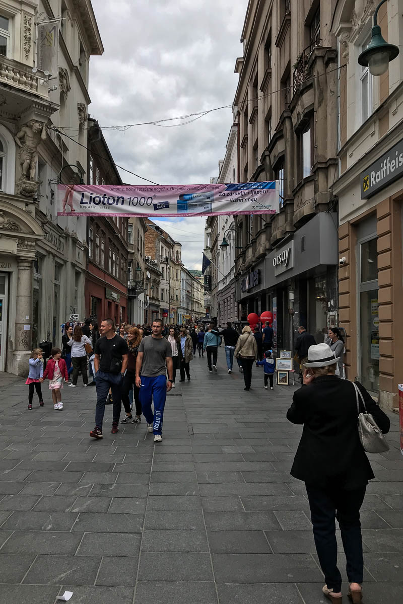 Pedestrian street right next to old town