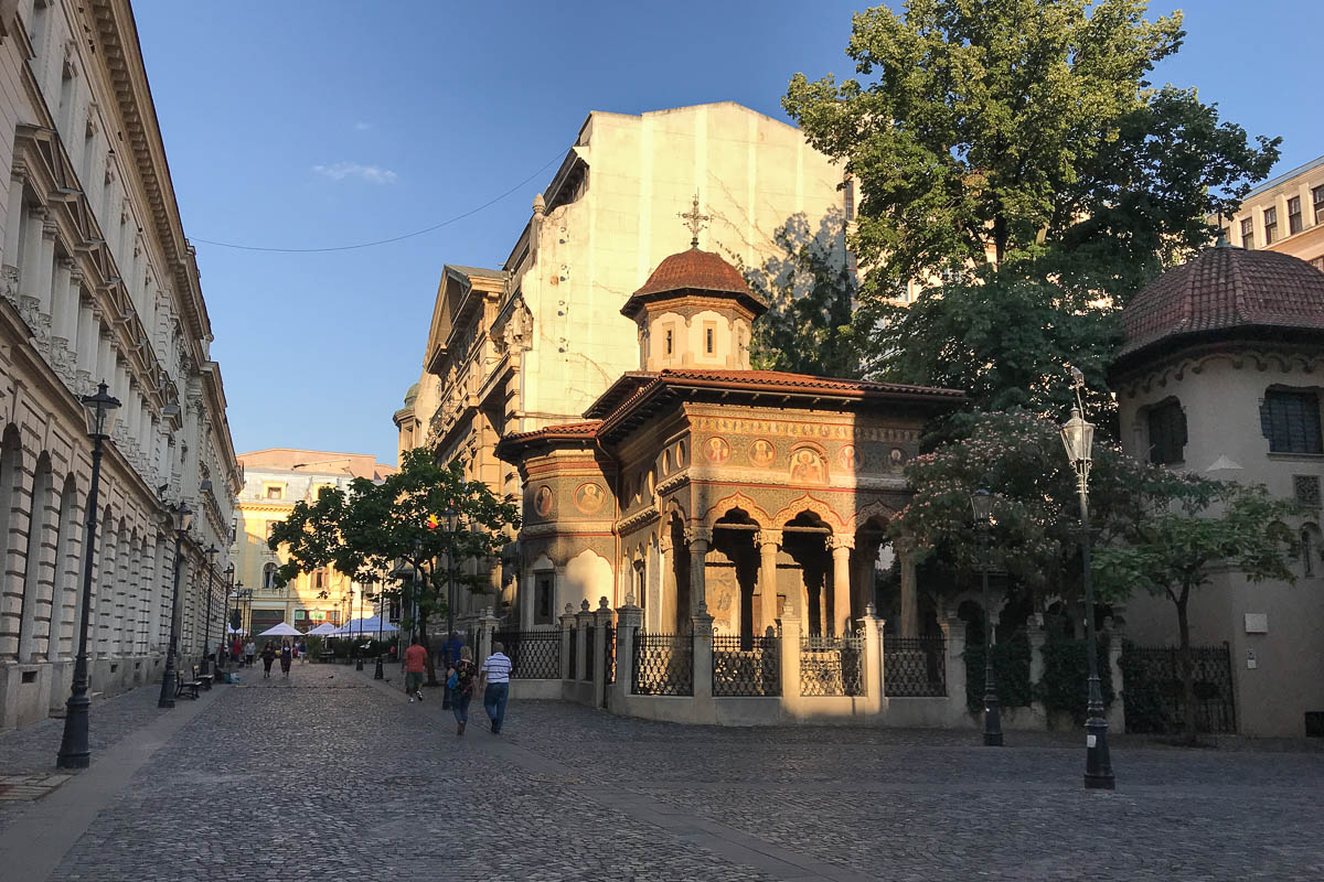 Monastery in Old town Bucharest