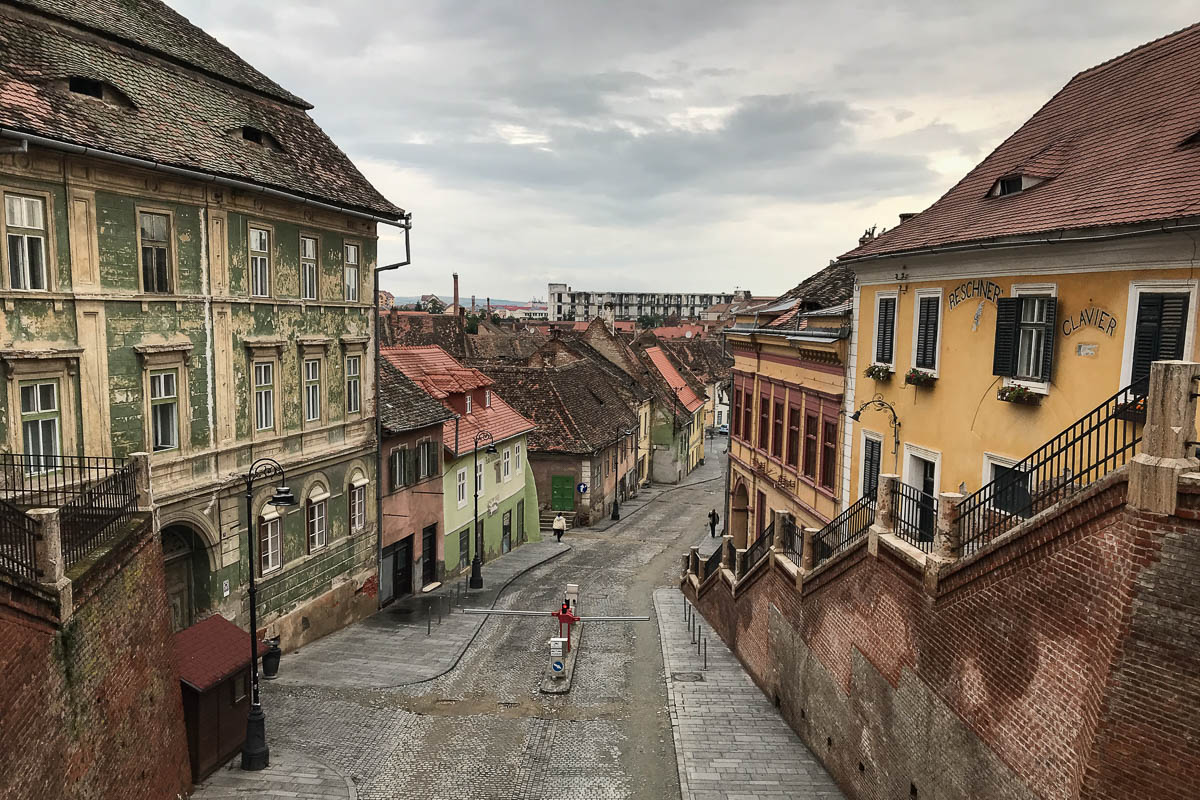 Looking from Upper Town into Lower Town