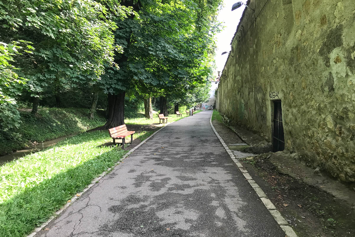 Path outside city walls