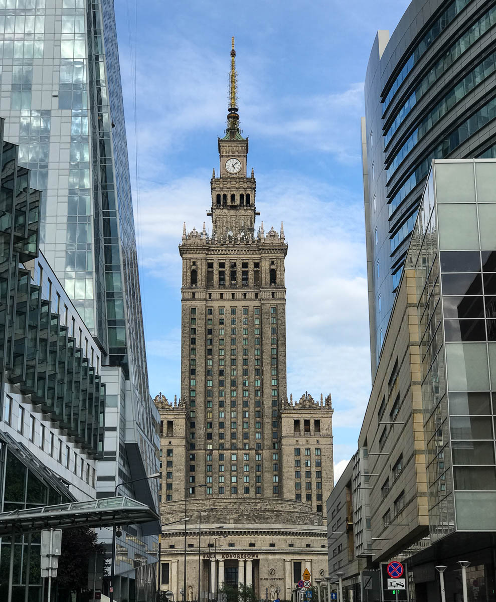 Stalin's attempt to mimic the Empire State building. It has a local nickname, Stalin's penis.