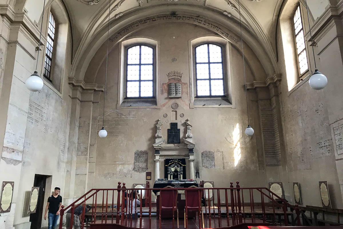 Inside of one of the synagogue in Kazimierz