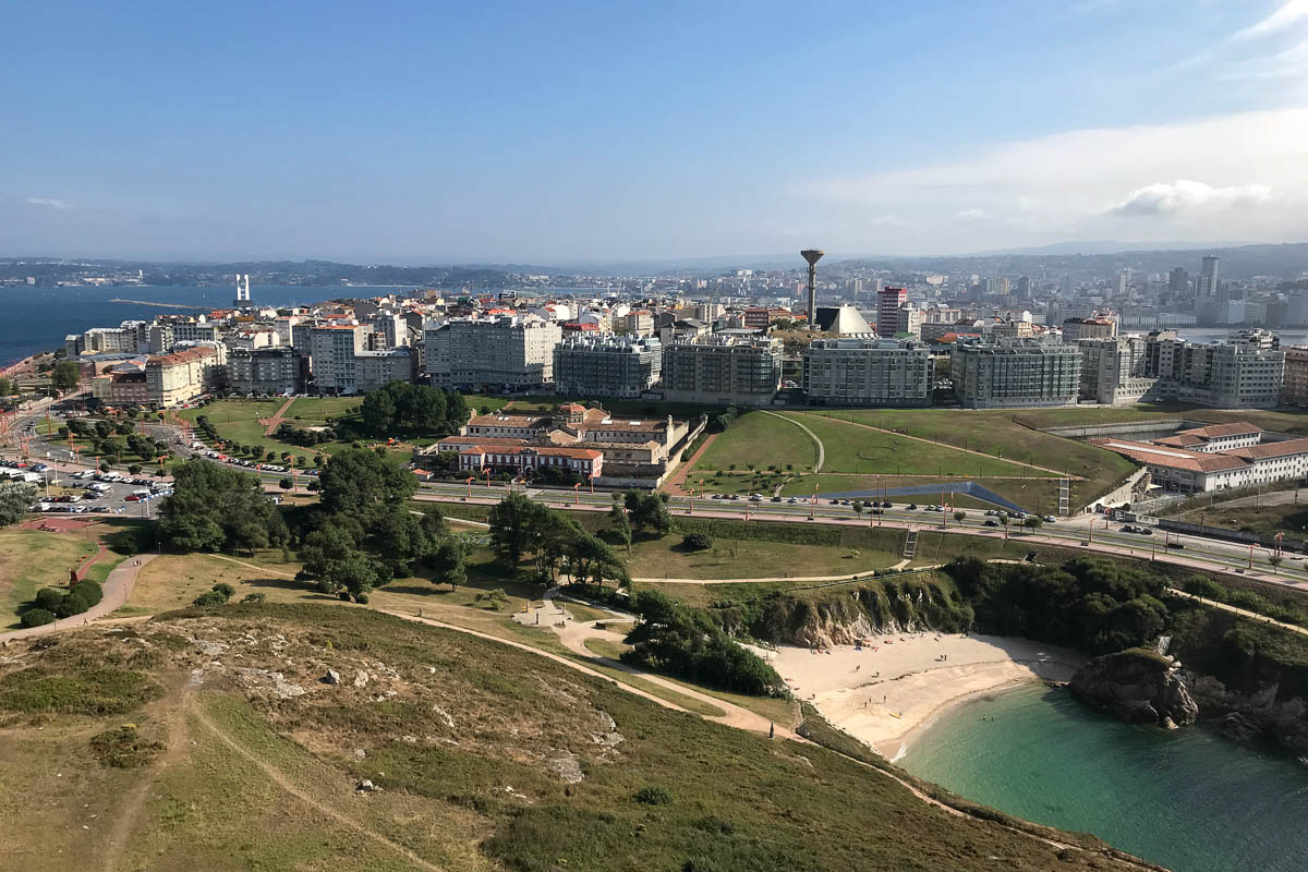 A Coruna from the top of the Tower of Hercules