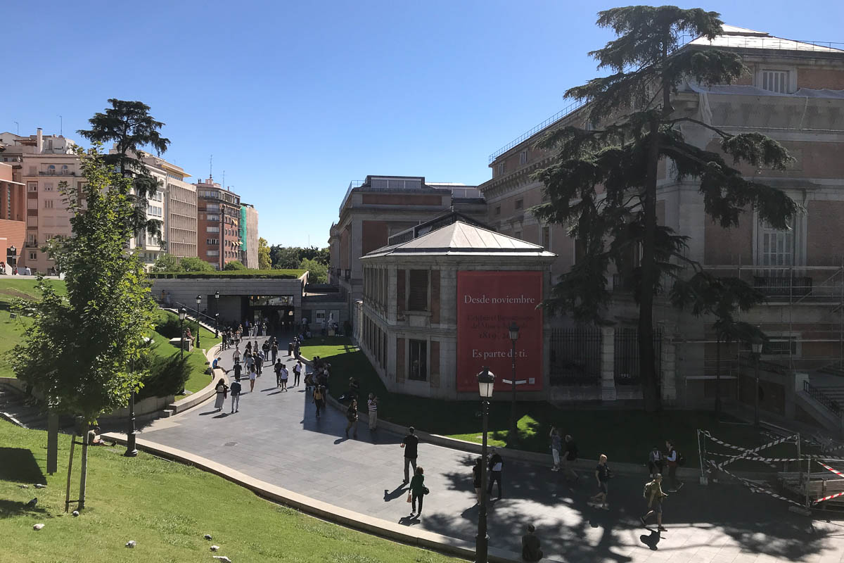 Entrance to the Prado Museum