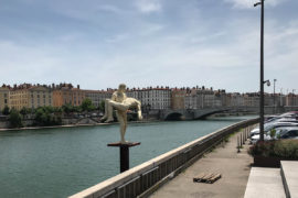 Looking over the Saone towards the Presqu’ile