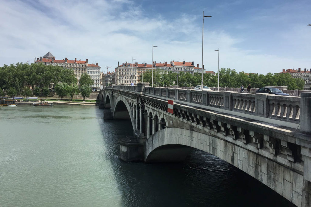 The Rhone river from the Presqu’ile 