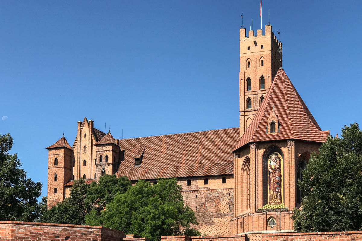 View of the inner most castle. There are three each providing a further layer of protection