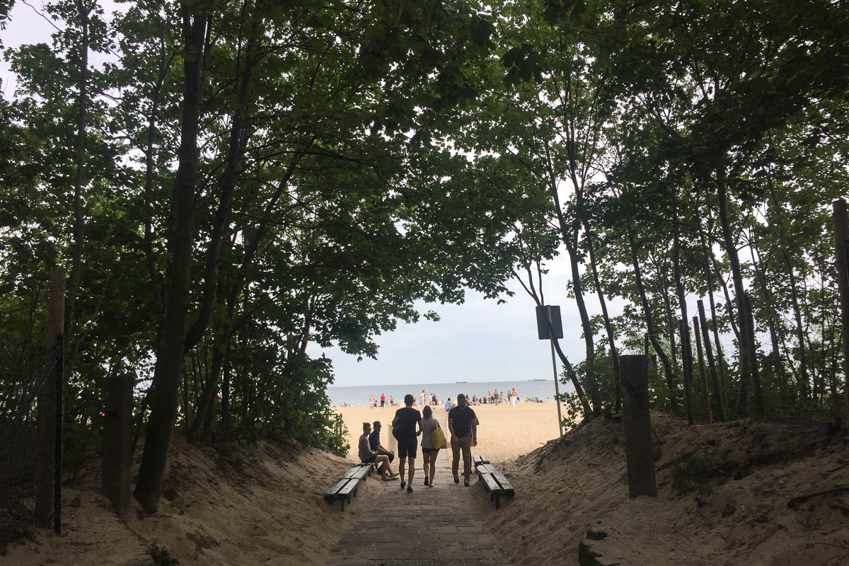 Beach entrance