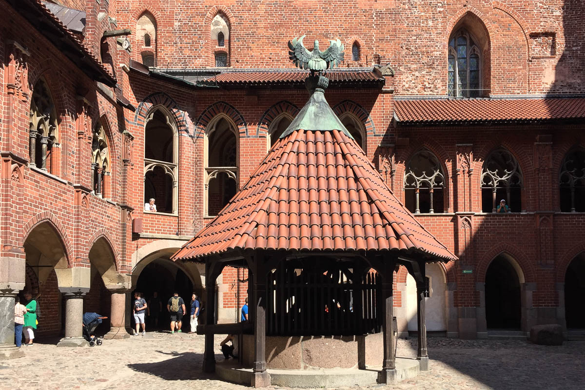 Inside the courtyard of the third castle