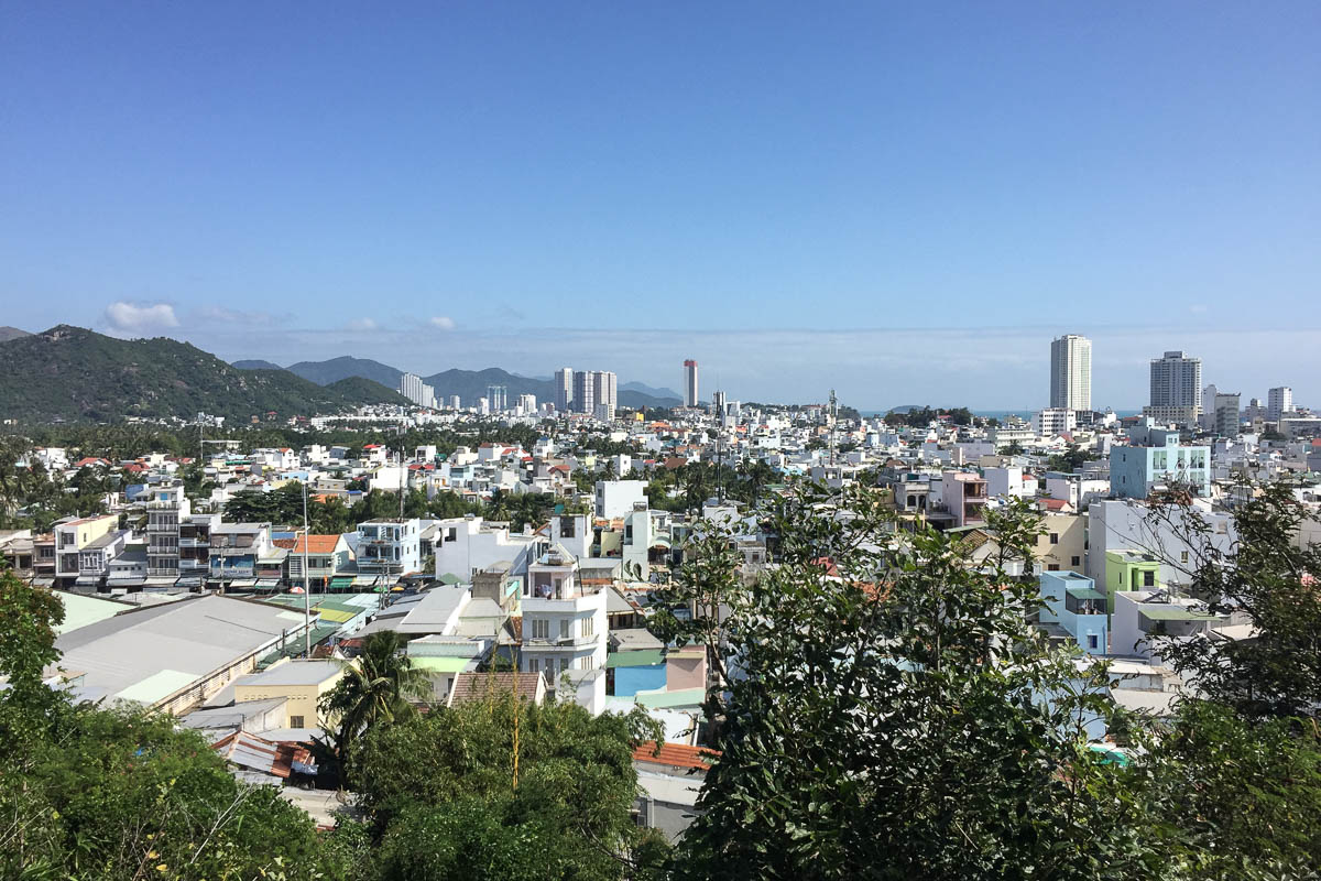 View of Nha Trang from the white buddha