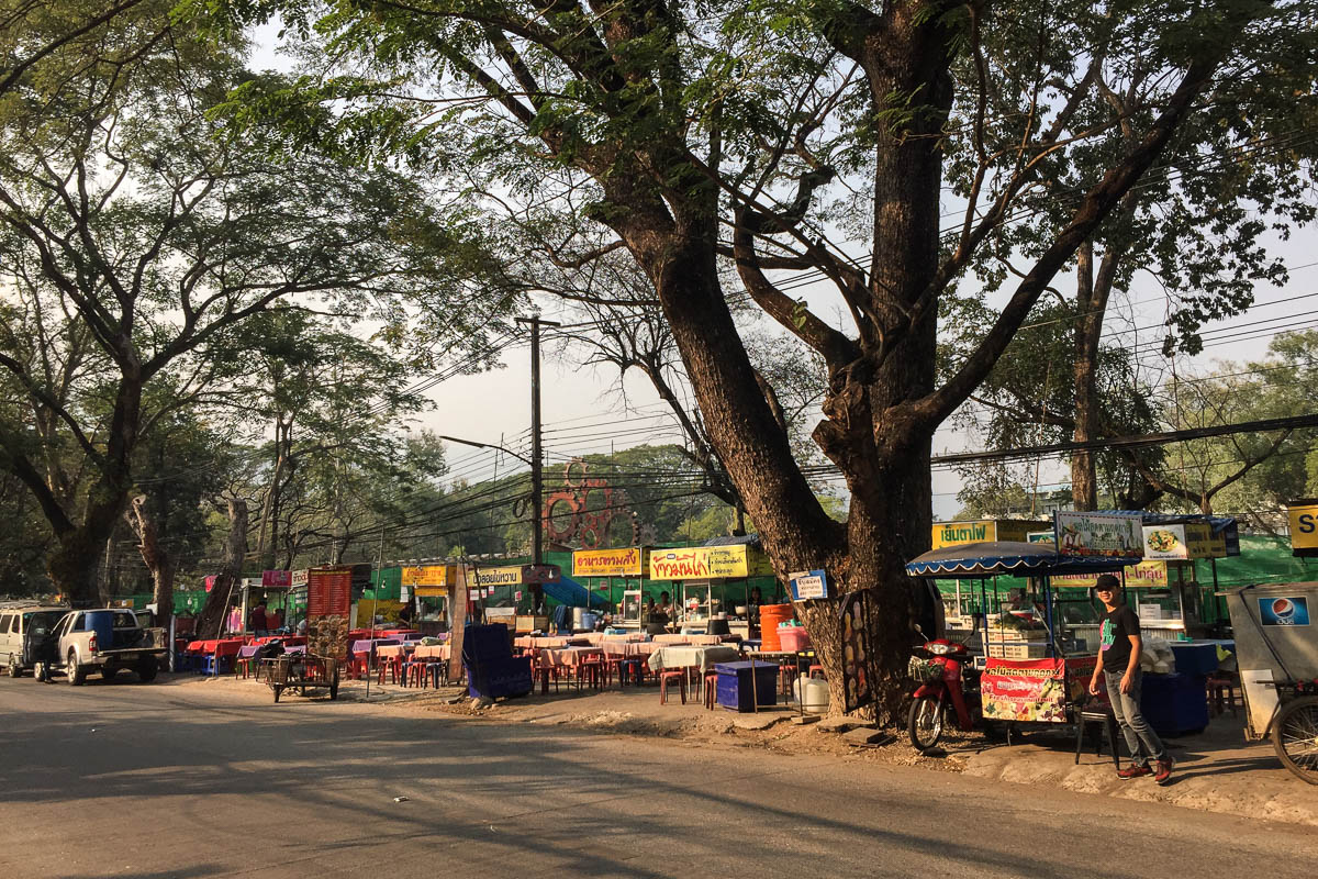 Night market in our second neighborhood.