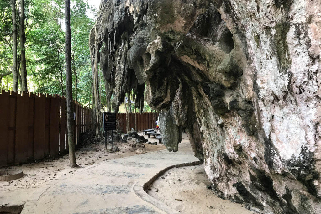 Weird rock formations walking between the beaches