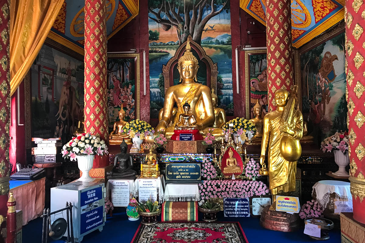 Inside the temple