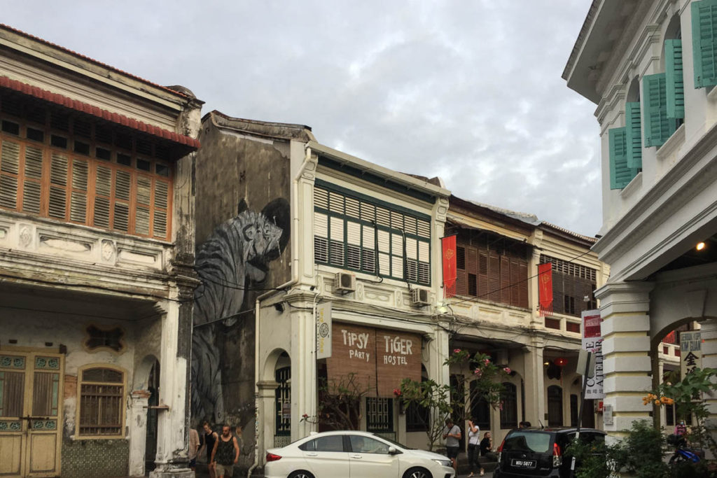 Traditional buildings in the heritage area of Georgetown