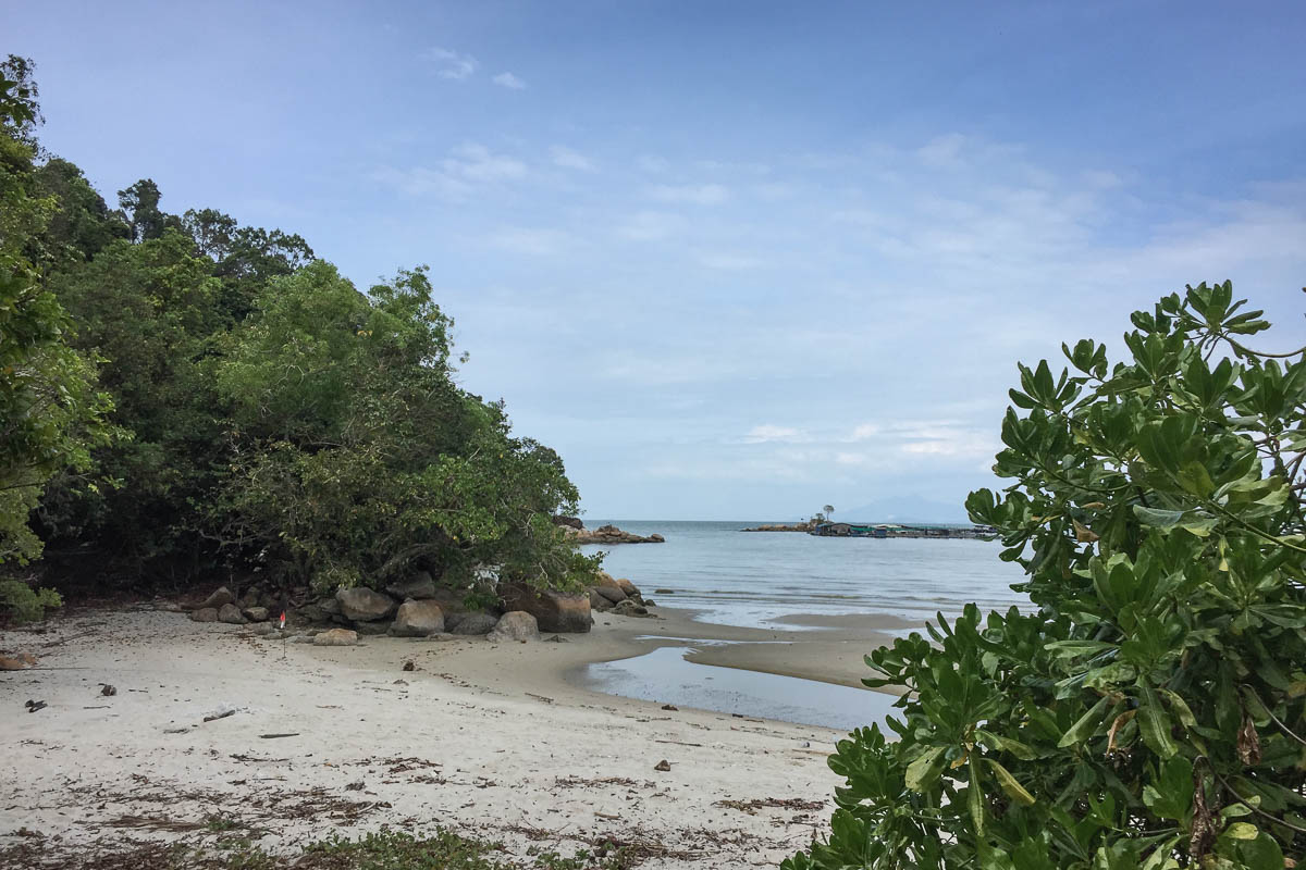 Beach inside Penang National Park