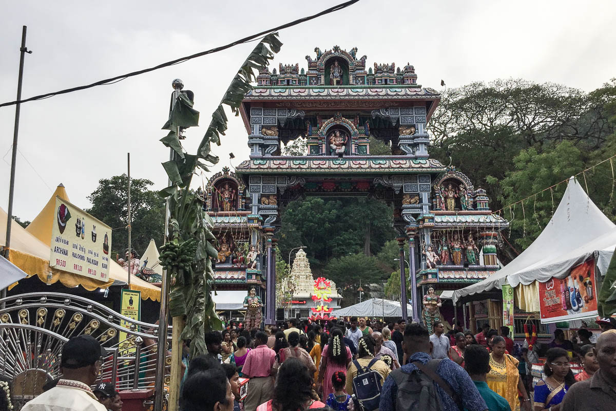 The destination through the gates and up the hill